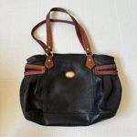Avorio Made In Italy Black Leather Shoulder Bag Purse Handbag Tote Photo 0