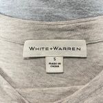 White + Warren Women's Gray Modal Blend 3/4 Sleeve Boat Neck Top Small Photo 3