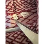 Anthropologie Moth Cowled Galena Pullover Red Motif Sz small Photo 5