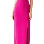 Theia off shoulder column gown in Fuschia size 12 Photo 3