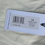 We Wore What  Brushed Rib Strappy Tank, Ivory, Size XS - NWT Photo 2