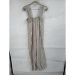 J. Crew Relaxed 100% Linen Jumpsuit Women XXS Tan Wide Leg Minimalist Beach Brown Photo 2