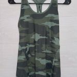 Athleta Women's Size XS Green Camo Print Sleeveless Limitless Keyhole Tank Top Photo 1