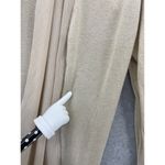 Kenar  Women's Cardigan Open Front Solid Beige Size Small Silk Wool Blend Photo 7