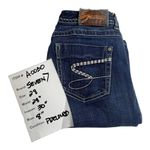 VTG Seven BLUE JEANS Women's 28x30 Rhinestones Embroidered Stitched Cotton Denim Size 28 Photo 4