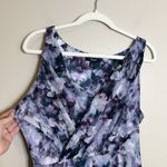 Vera Wang Floral High Low Dress Floral Watercolor Feminine Wedding Guest Romantic Coquette Photo 1