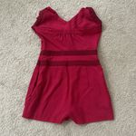 Bebe  Ruffle Halter Romper - Red/Pink - 0 Photo 2