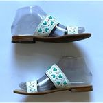 Jack Rogers Leather Southwest Slides Sandals White Green Orange Size 6 Photo 5