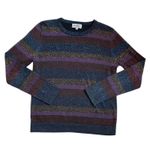 Casual Paper parachute multicolored striped glittery long sleeve top Multi Size M Photo 0