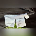 Reformation dress black ruched on the slit gorgeous mini dress SIZE 8 preowned Photo 4