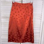 Forever 21  Satin Jacquard Leopard Spot Midi Skirt Rust-Medium Photo 0
