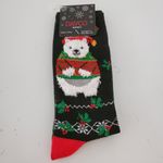 2/$15 Davco Black Socks Polar Bear Christmas 4 Photo 0