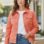 Carreli‎ Jeans Premium Jean Jacket Orange large Photo 0