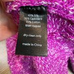 Le Superbe Silk Cashmere Cardigan Sweater Fuchsia Purple Size Small‎ Photo 7