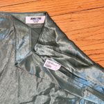 Double Zero  Mystical Medium, Ivory Satin Mini Skirt, hidden side zipper, Medium Photo 3