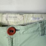 Old Navy Vintage Pants Womens 14 Green Wide Leg Chino Stretch Cotton Summer Y2K Photo 2