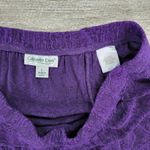 Coldwater Creek VTG No Wrinkle Skirt Set L Purple Paisley Fairycore Whimsigoth Photo 4