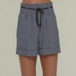 Ci Sono High Waist Blue Grey Shorts NWT size Large Photo 1