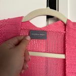 Wooden Ships Wooden Ship Open Knit Pink Open-Front Sweater Photo 1