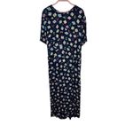 Sag Harbor Navy Blue Kitchen Utensils Novelty Print Midi Dress Womens 24W VTG Photo 2