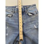 ZARA Jeans Women 26" Straight High Rise Raw Hem Distressed Travel Casual Norm Photo 4