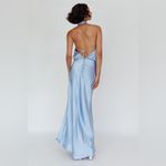 Here Comes the Sun NWT Blue maxi sparkle tie back dress size M AU 10 Photo 1