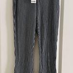 Urban Outfitters NWT  navy gingham flare pants size XS Photo 0