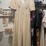 THML Tan Leather Dress Photo 0