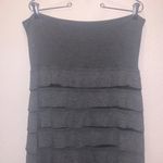 Studio M  Grey Shutter Pleated Jersey Layered Strapless Dress or Skirt  Photo 1