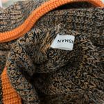 Knit Turtleneck High Low Sweater Size Medium Orange Photo 5