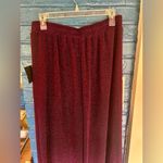 Lulus  Glittering Burgundy Pants NWT‎ Photo 9