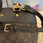 Coach NWOT Brown and Black Signature Shoulder Bag Photo 15