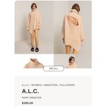 ALC Frank A.L.C. Rory Asymmetrical Wool-Cashmere Sweater in Jasper Women's Size Small Photo 2