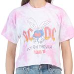 AC/DC  Fly on the Wall Tour Boyfriend Tie Dye Crop 80s L Photo 0