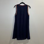 Andrée Andree‎ By Unit Johnny Embroidered Navy dress Size Medium Floral Embroidery Photo 1