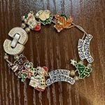 Beanie Christmas Slide Bracelet Beanie Babies‎ Silver Photo 0