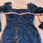 NWOT navy blue sequined long sleeve cocktail bodycon mini dress size 10 Photo 5