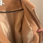 Princess Polly  brown zip up sherpa jacket size US 10 Photo 4