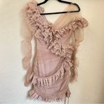 House Of CB  Sorrel Blush Lace Frill‎ Dress NWOT size S Photo 5