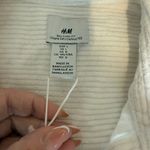 H&M Corduroy Relaxed Fit Overshirt Jacket Womens Large Button Up White Shacket Photo 1