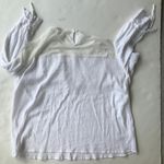 Ellison White Top Crochet Swimsuit Cover Up Large Photo 13