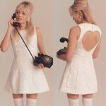 Sachin + Babi  Mon Coeur Lace & Heart Cut Out Mini Dress 8 Photo 1