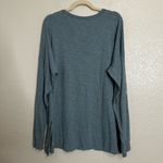 Natural Life 100% Cotton Blue Oversized Long Sleeves Doodle Tee, Size XL Photo 7