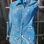 United Colors Of Benetton 90s VTG Benetton Retro Button Up Top, S Photo 0