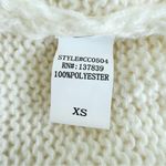 Luna Ivy Butterfly Cardigan Sweater Womens Size XS Cream Crochet Butterflies Pink Photo 12