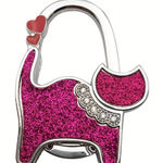 None Foldable Table Hooks Two Hearts Cat Shape Handbag Decorating Photo 0