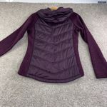 Mondetta  Womens M Purple Quilted Fleece Lined Full Zip Hooded Jacket Athletic Photo 9