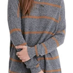 American Eagle  Knit Striped Mock Neck Sweater Jegging Fit XS Photo 0