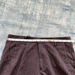 NWT! Just West Art Finish Dark Gray Pink Pinstripe Crop Pants Italian 44 / US 8 Photo 7