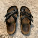 Birkenstock  Mayari Sandals Size 38 Black Toe Loop 7/7.5 Slip On Photo 7